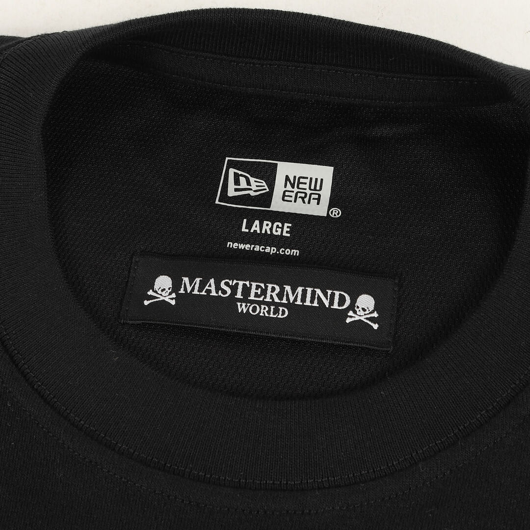 mastermind JAPAN(マスターマインドジャパン)の新品 mastermind JAPAN マスターマインドジャパン Tシャツ サイズ:L 24SS NEW ERA オーバーサイズド パフォーマンス クルーネック 半袖Tシャツ S/S P TEE ブラック 黒 トップス カットソー コラボ【メンズ】 メンズのトップス(Tシャツ/カットソー(半袖/袖なし))の商品写真