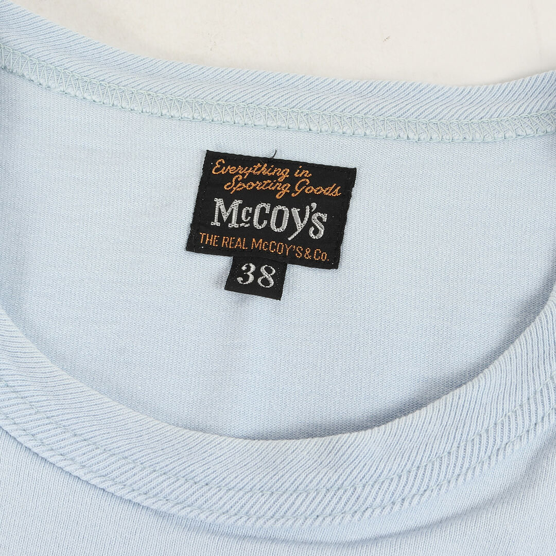 THE REAL McCOY'S(ザリアルマッコイズ)のTHE REAL McCOYS リアルマッコイズ Tシャツ サイズ:M ブラックバス プリント クルーネック 半袖Tシャツ サックス トップス カットソー【メンズ】【中古】 メンズのトップス(Tシャツ/カットソー(半袖/袖なし))の商品写真