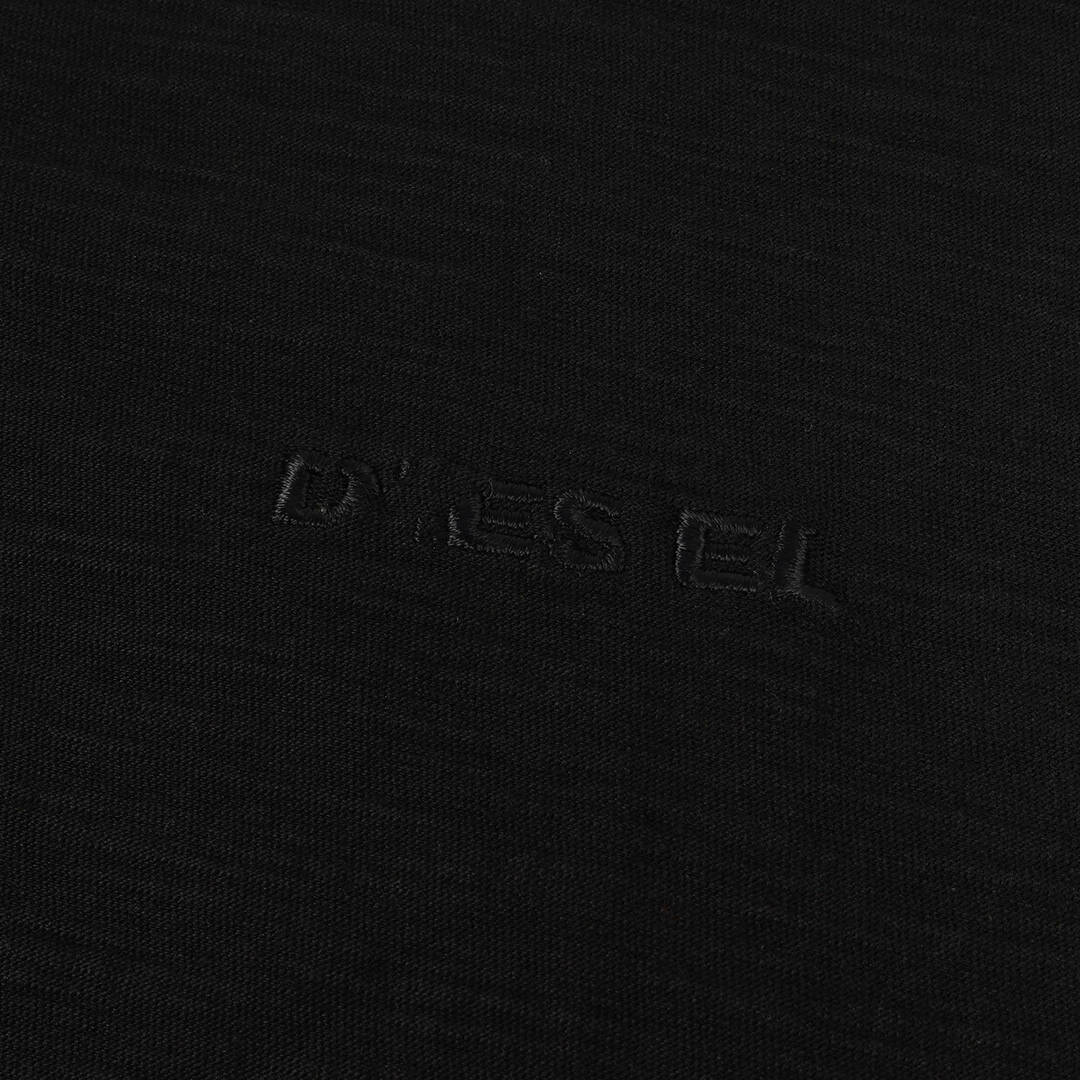 DIESEL(ディーゼル)の美品 DIESEL ディーゼル Tシャツ サイズ:XXL ロゴ刺繍 コットンスラブ Vネック 半袖Tシャツ ブラック 黒 トップス カットソー【メンズ】【中古】 メンズのトップス(Tシャツ/カットソー(半袖/袖なし))の商品写真