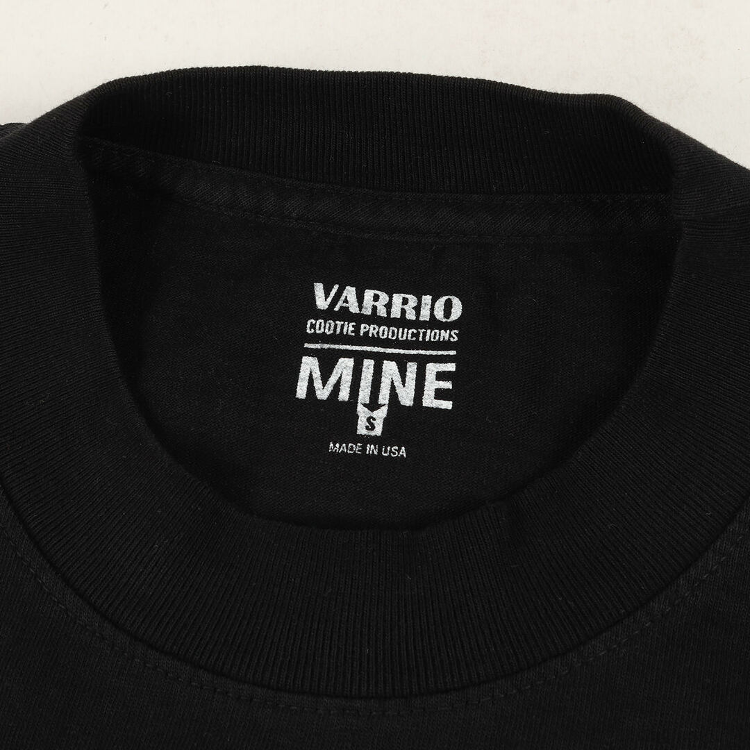 COOTIE(クーティー)の美品 COOTIE クーティー Tシャツ サイズ:S 20SS MINE VARRIO フォトプリント クルーネック 半袖Tシャツ Print S/S Tee ブラック 黒 USA製 トップス カットソー コラボ【メンズ】【中古】 メンズのトップス(Tシャツ/カットソー(半袖/袖なし))の商品写真