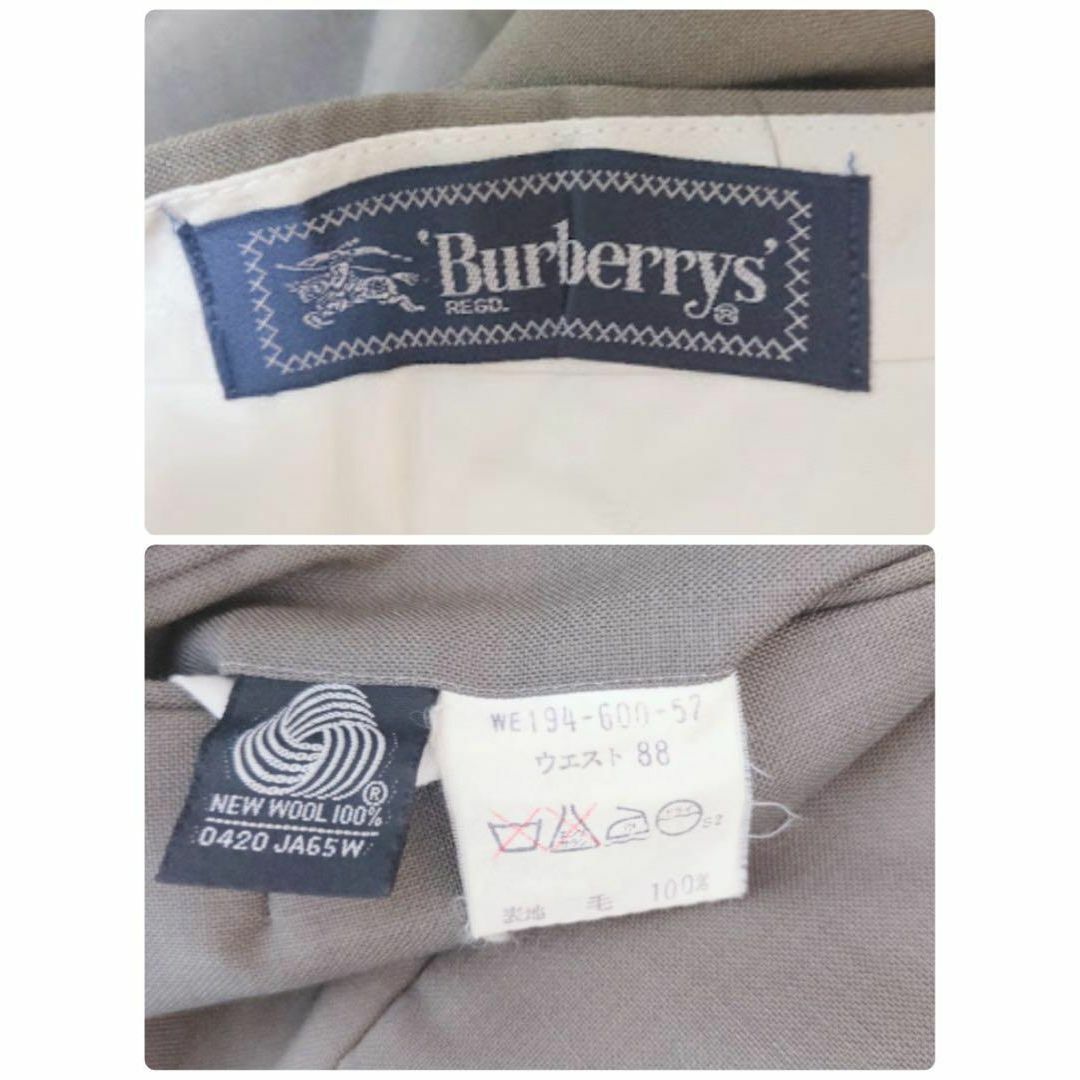 BURBERRY(バーバリー)のMA195/Burberry パンツ ズボン 無地 センタープレス 毛100 L その他のその他(その他)の商品写真