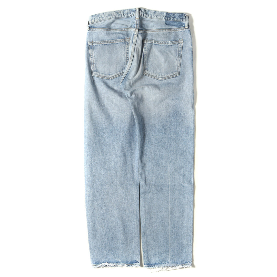 Ron Herman(ロンハーマン)のRon Herman ロンハーマン パンツ サイズ:31 ヴィンテージ加工 クラッシュリペア テーパード デニムパンツ John Denim Pants インディゴ 日本製 ボトムス ボタンフライ ジーンズ ジーパン【メンズ】【中古】 メンズのパンツ(デニム/ジーンズ)の商品写真