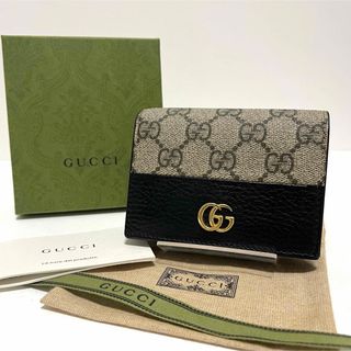 グッチ(Gucci)の779✨極美品✨グッチ 折り財布 GGマーモント×GGスプリーム PVC×レザー(財布)