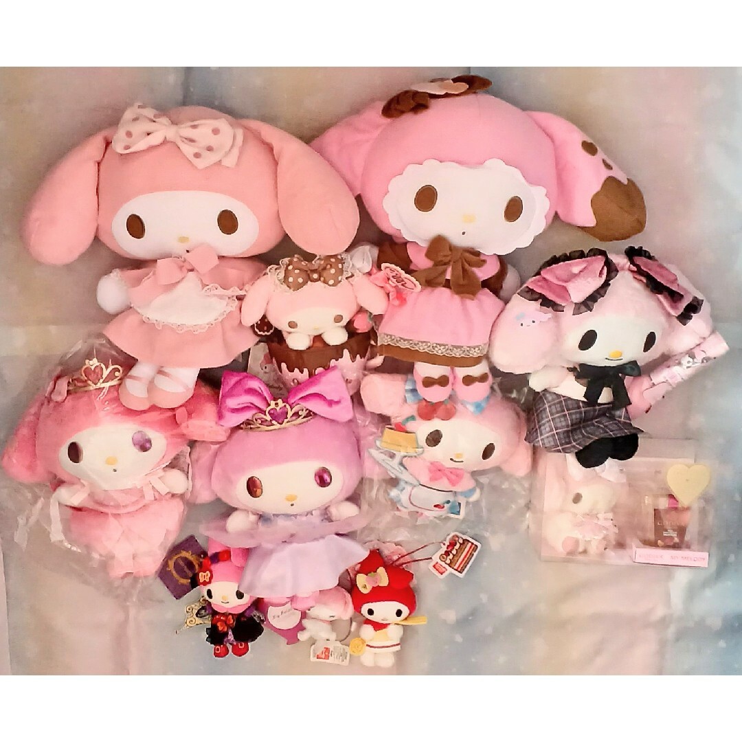 マイメロディ(マイメロディ)のマイメロディ ぬいぐるみ&マスコット 11点セット*My Melody エンタメ/ホビーのおもちゃ/ぬいぐるみ(ぬいぐるみ)の商品写真