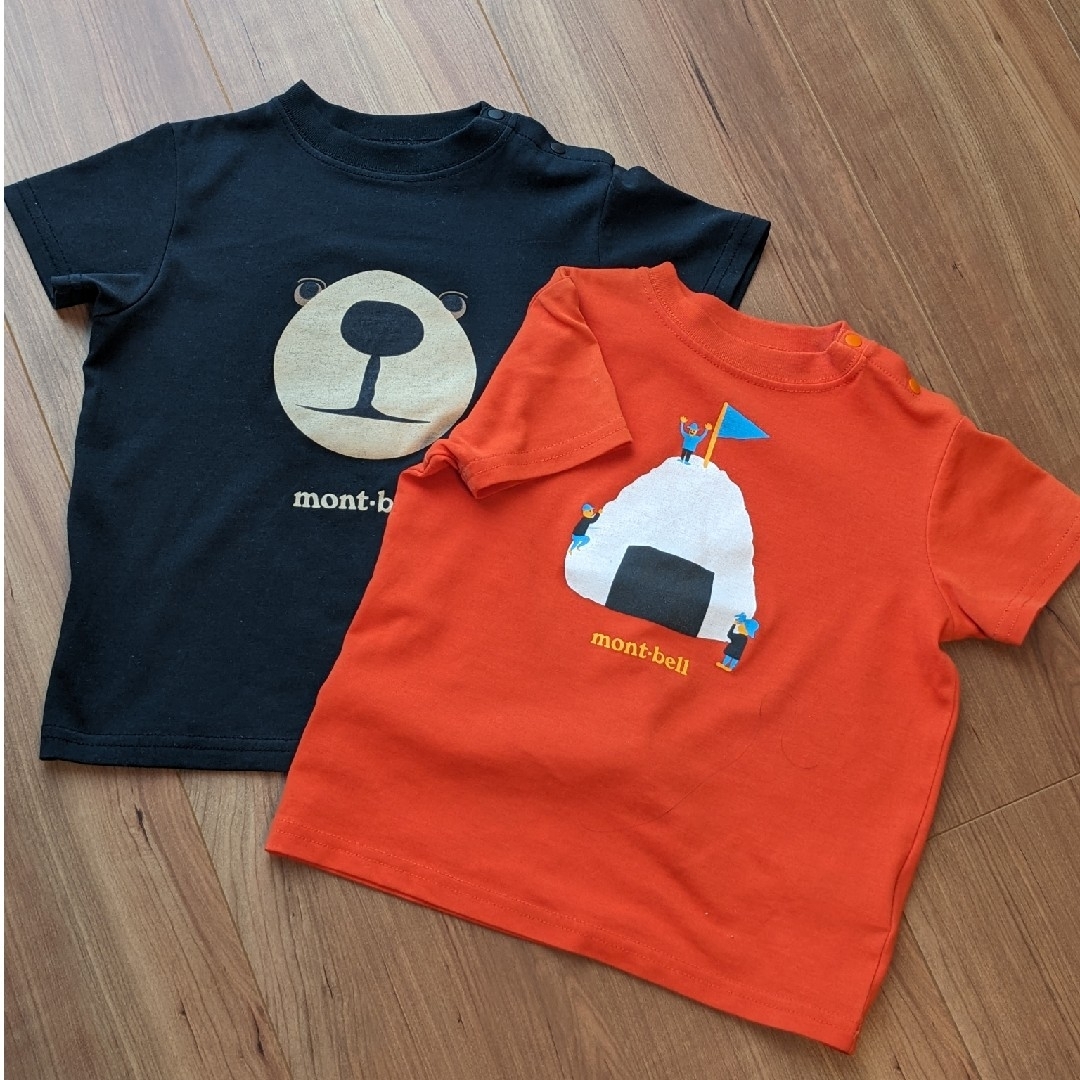 mont bell(モンベル)のmont-bell  Tシャツ90cm 2枚セット キッズ/ベビー/マタニティのキッズ服男の子用(90cm~)(Tシャツ/カットソー)の商品写真