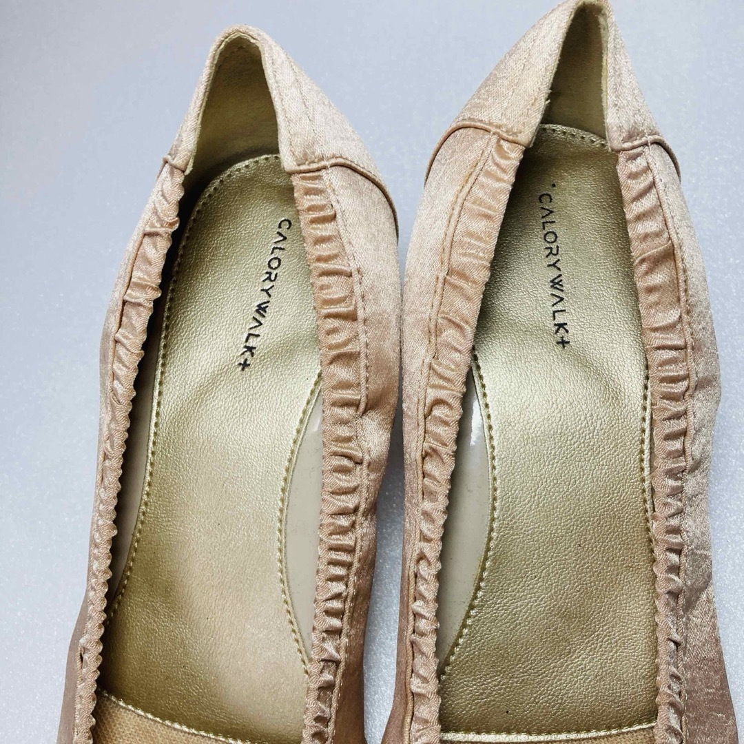 MOONSTAR (ムーンスター)のムーンスター　CALORY WALK+ パンプス　ピンクゴールド　22cm レディースの靴/シューズ(ハイヒール/パンプス)の商品写真