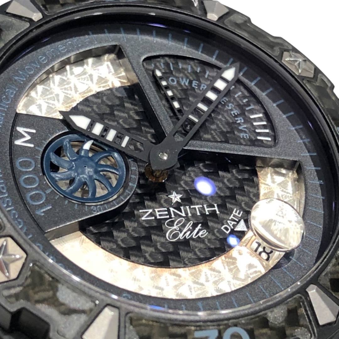 ZENITH(ゼニス)の　ゼニス ZENITH デファイ　エクストリーム　パワーリザーブ 96.0519.685 ブラック チタン メンズ 腕時計 メンズの時計(その他)の商品写真