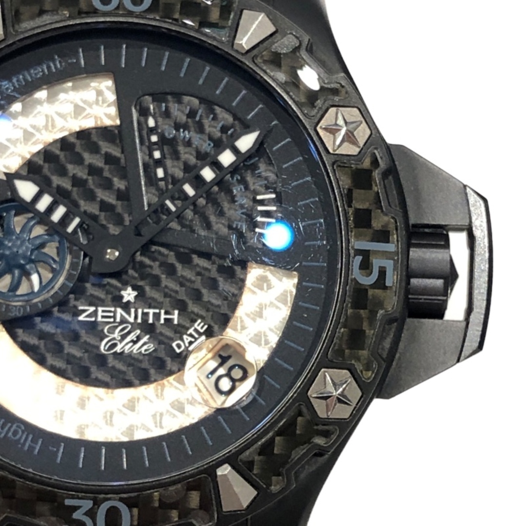 ZENITH(ゼニス)の　ゼニス ZENITH デファイ　エクストリーム　パワーリザーブ 96.0519.685 ブラック チタン メンズ 腕時計 メンズの時計(その他)の商品写真