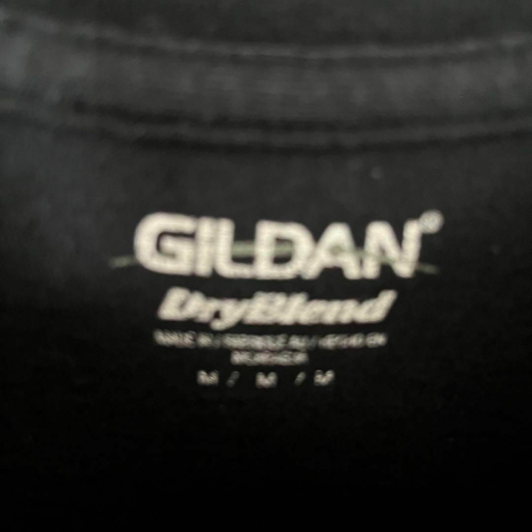 アメリカ古着 GILDAN バックプリントTシャツ　サイズM黒　ユニセックス男女 メンズのトップス(Tシャツ/カットソー(半袖/袖なし))の商品写真