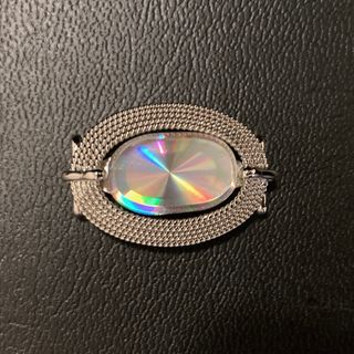 【帯留め】干渉色  STERLING シルバー 銀製品【未使用】(和装小物)