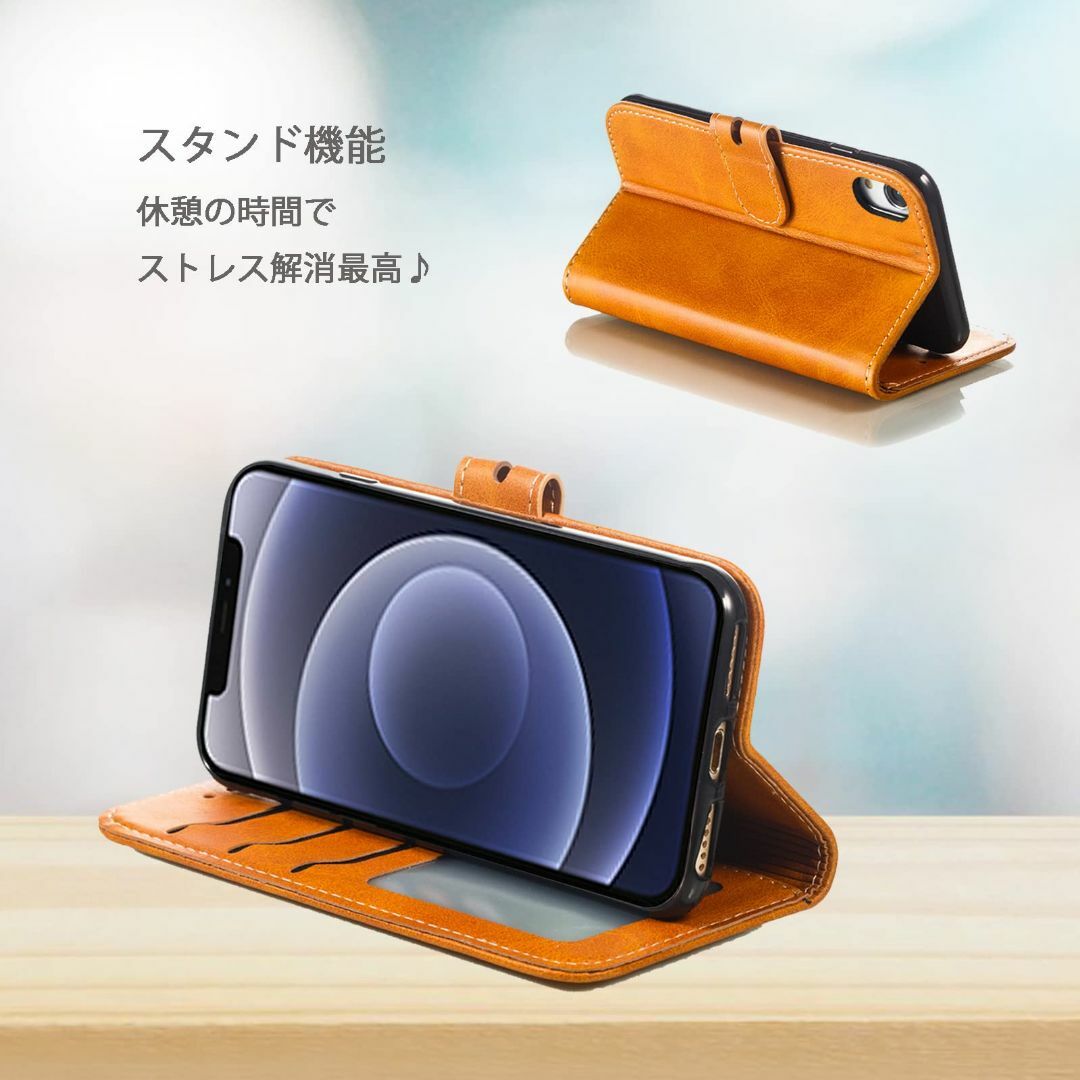 【サイズ:iPhoneX/iPhoneXs_色:ライトブラウン】SENNWAK  スマホ/家電/カメラのスマホアクセサリー(その他)の商品写真