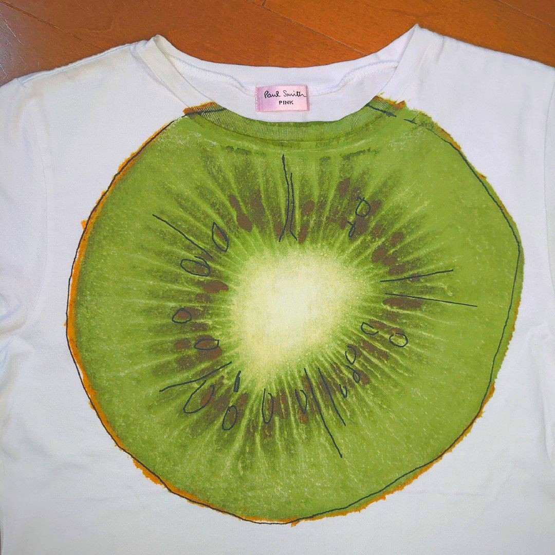 Paul Smith(ポールスミス)のポールスミスピンク 半袖シャツ Mサイズ キウイがかわいい レディースのトップス(Tシャツ(半袖/袖なし))の商品写真