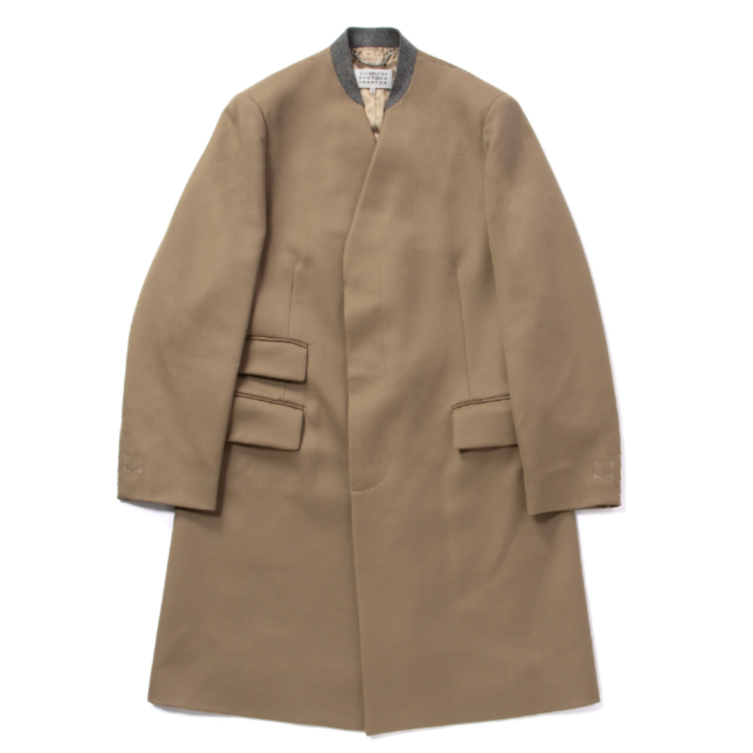 Maison Martin Margiela(マルタンマルジェラ)のメゾン マルジェラ/MAISON MARGIELA コート アパレル メンズ ウールコート CAMEL SI1AA0001-S48109-157 _0410ff メンズのジャケット/アウター(チェスターコート)の商品写真