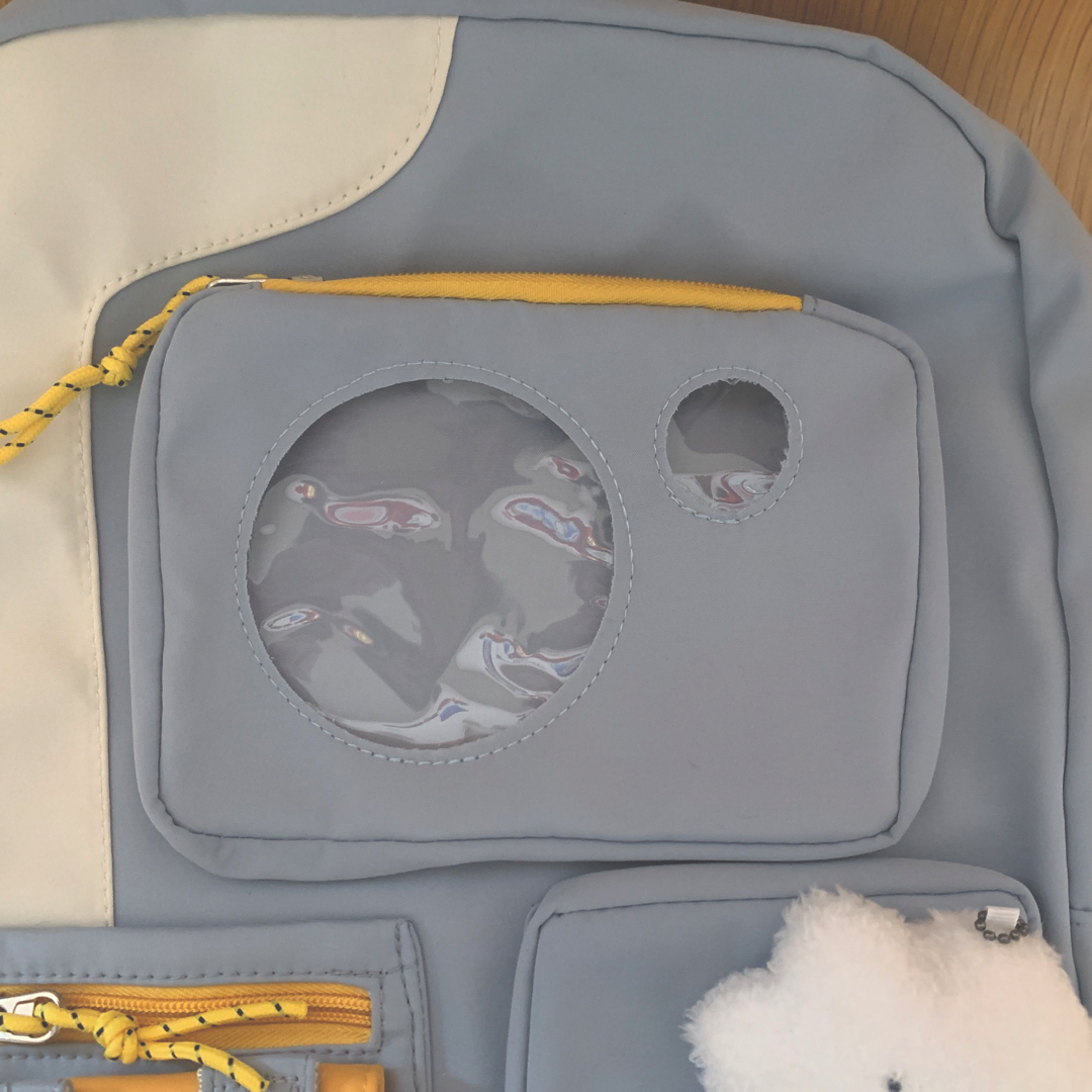 リュックサック　痛バ　ブルー　防水    通学 パソコン 中高生 新生活 レディースのバッグ(リュック/バックパック)の商品写真