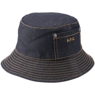 アーペーセー/A.P.C. 帽子 メンズ BOB THAIS バケットハット INDIGO 2024年春夏新作 M24125-COCSX-IAI