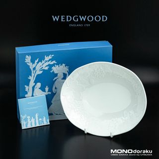 ウェッジウッド(WEDGWOOD)のウェッジウッド ストロベリー＆バイン WEDGWOOD STRABERRY AND VINE オーバルボウル 美品(食器)