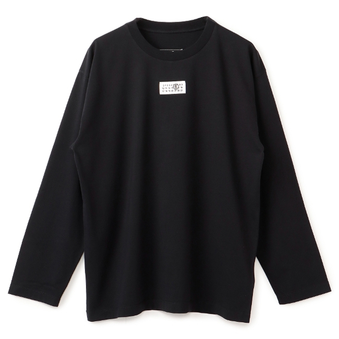 MM6(エムエムシックス)のエムエムシックス メゾンマルジェラ/MM6 MAISON MARGIELA シャツ アパレル メンズ T-SHIRT ロングTシャツ BLACK 2024年春夏新作 SH0GC0007-S24312-900 _0410ff メンズのトップス(Tシャツ/カットソー(半袖/袖なし))の商品写真