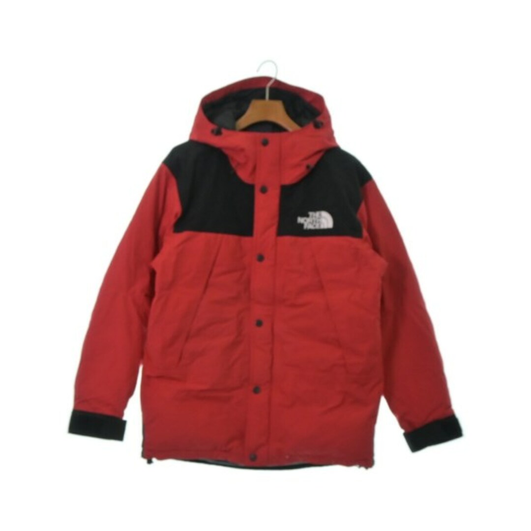 THE NORTH FACE ダウンジャケット/ダウンベスト M 赤x黒 【古着】【中古】 メンズのジャケット/アウター(ダウンジャケット)の商品写真