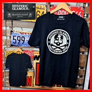 ヒステリックグラマー(HYSTERIC GLAMOUR)の激レア　ヒステリックグラマー×マスターマインド　プリント　半袖Tシャツ　Ｍ(Tシャツ/カットソー(半袖/袖なし))