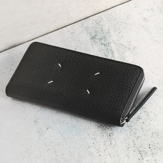 マルタンマルジェラ(Maison Martin Margiela)のメゾン マルジェラ/MAISON MARGIELA 財布 メンズ WALLET ZIP AROUND CONTINENTAL ラウンドファスナー長財布 BLACK 2024年春夏新作 S56UI0110-P4455-T8013 _0410ff(長財布)