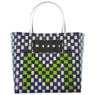 マルニ(Marni)のMARNI マルニ トートバッグ - 青x白x黒 【古着】【中古】(トートバッグ)