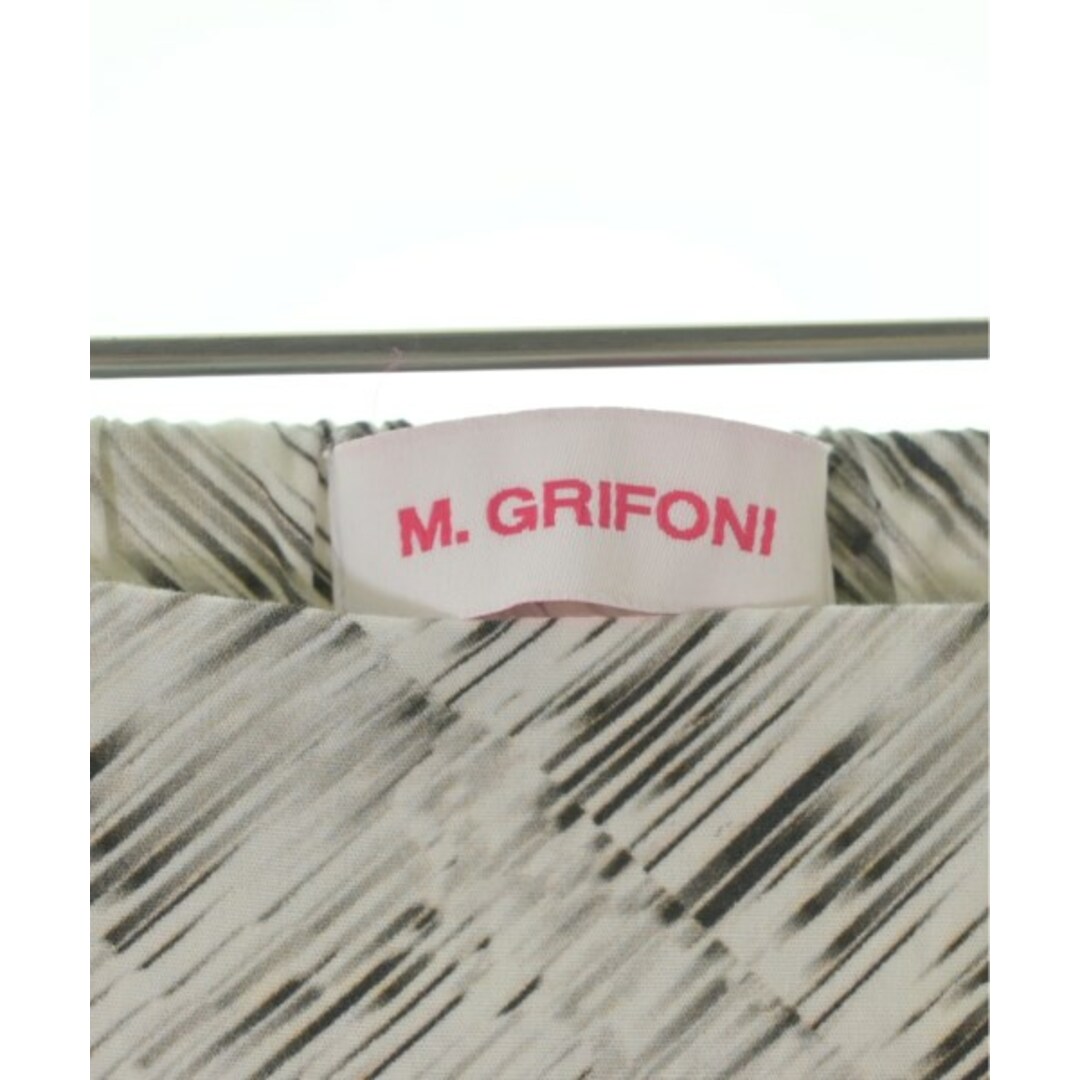 M.GRIFONI パンツ（その他） 38(S位) 白x黒(総柄) 【古着】【中古】 レディースのパンツ(その他)の商品写真