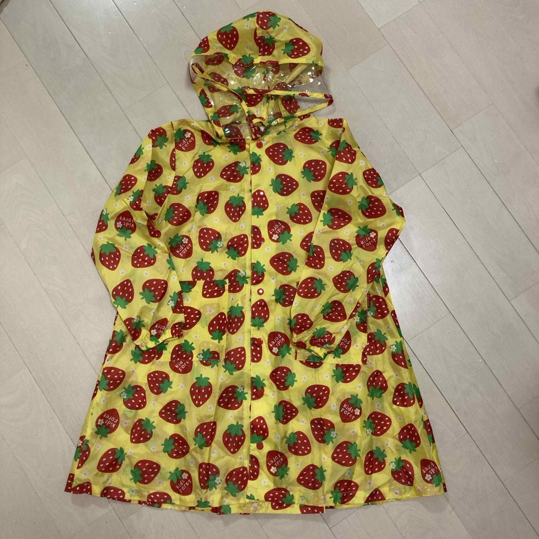 KIDS FORET(キッズフォーレ)のレインコート　130〜140 ランドセル対応 キッズ/ベビー/マタニティのキッズ服女の子用(90cm~)(その他)の商品写真