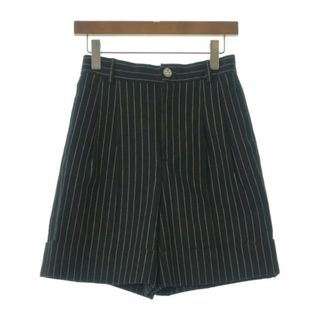 CHANEL シャネル ショートパンツ 36(XS位) 黒(ストライプ) 【古着】【中古】