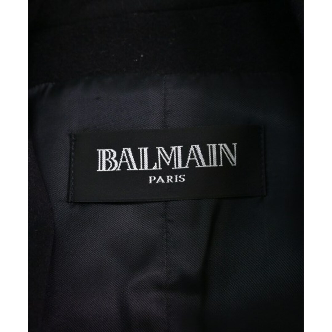 BALMAIN(バルマン)のBALMAIN バルマン カジュアルジャケット 38(S位) 黒 【古着】【中古】 レディースのジャケット/アウター(テーラードジャケット)の商品写真