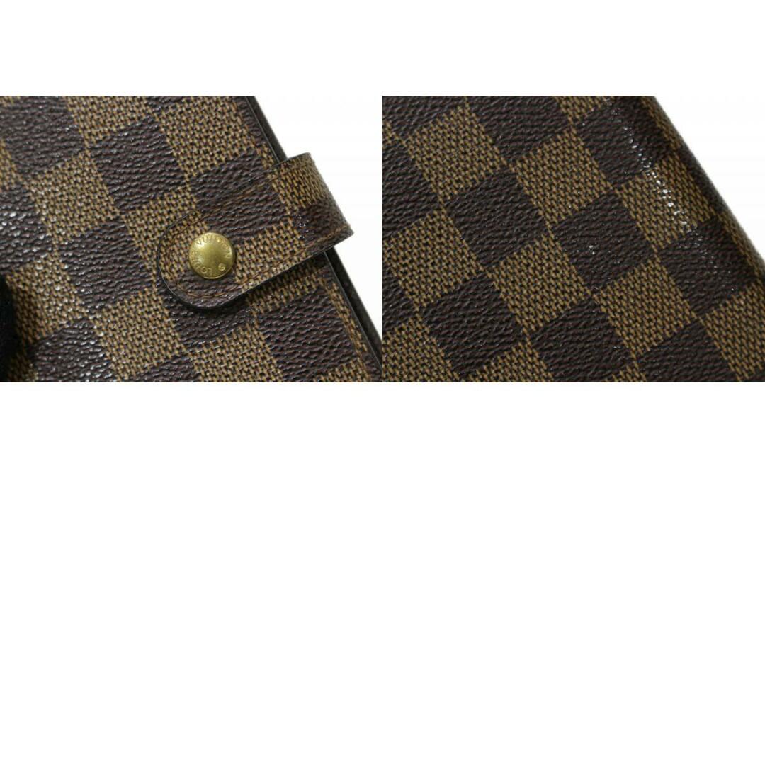 LOUIS VUITTON(ルイヴィトン)のLOUIS VUITTON　ルイヴィトン　アジェンダPM　R20700　手帳カバー　ダミエ・エベヌ　キャンバス　ブラウン系　シンプル　メンズ　レディース　ユニセックス　ギフト　プレゼント包装可【中古】松前R56号店 レディースのファッション小物(その他)の商品写真