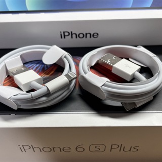 アイフォーン(iPhone)の純正品質iPhone充電・転送ケーブル Lightningケーブル 1m ２本(バッテリー/充電器)