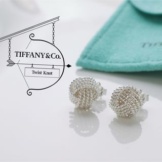 美品 TIFFANY&Co. ティファニー ツイストノット 925 ピアス