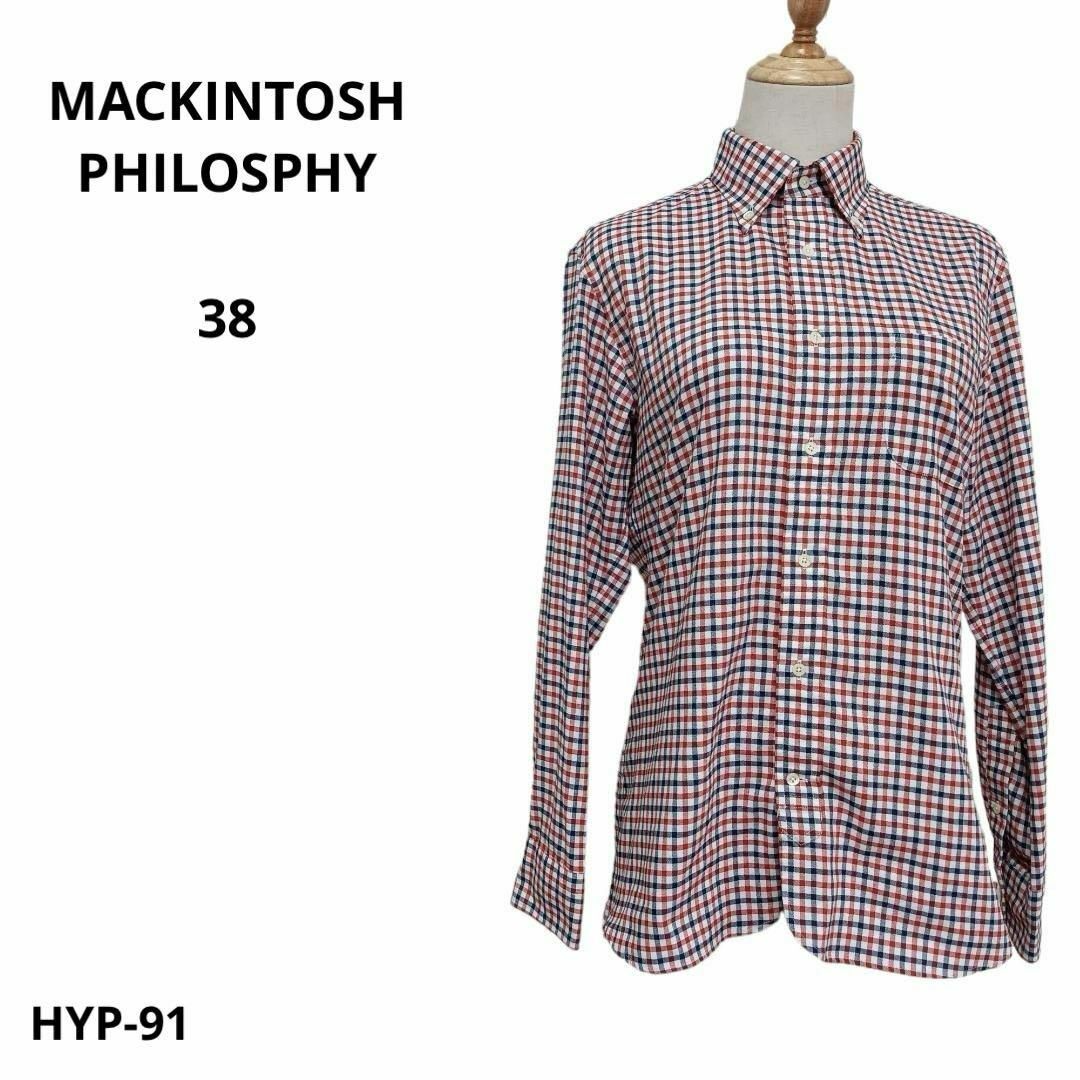 MACKINTOSH PHILOSOPHY(マッキントッシュフィロソフィー)の美品 MACKINTOSH PHILOSPHY マッキントッシュ 38 おしゃれ メンズのトップス(シャツ)の商品写真