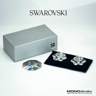スワロフスキー(SWAROVSKI)のスワロフスキー 雪の結晶 Swarovski Snowflake キャンドルホルダー 2個セット 1989年 旧刻印 廃盤(その他)