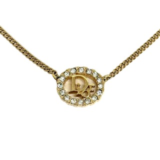 ディオール(Dior)の[USED/中古]Dior ディオール ネックレス・チョーカー 	ネックレス Dior ロゴ ラインストーン ゴールド ゴールド 中古 tdc-002009-4d(ネックレス)