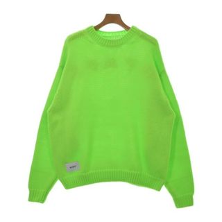 WTAPS ダブルタップス ニット・セーター 03(L位) 蛍光グリーン 【古着】【中古】