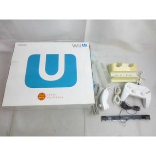  中古品 ゲーム Wii U 本体 WUP-101 ホワイト 動作品 32GB ファミリープレミアムセット 箱 周辺機器付き(携帯用ゲーム機本体)