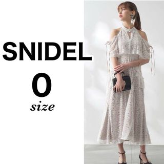 SNIDEL - ♡新品タグ付♡サイズ0 スナイデル 【限定】2WAYレースドレスワンピースWHT