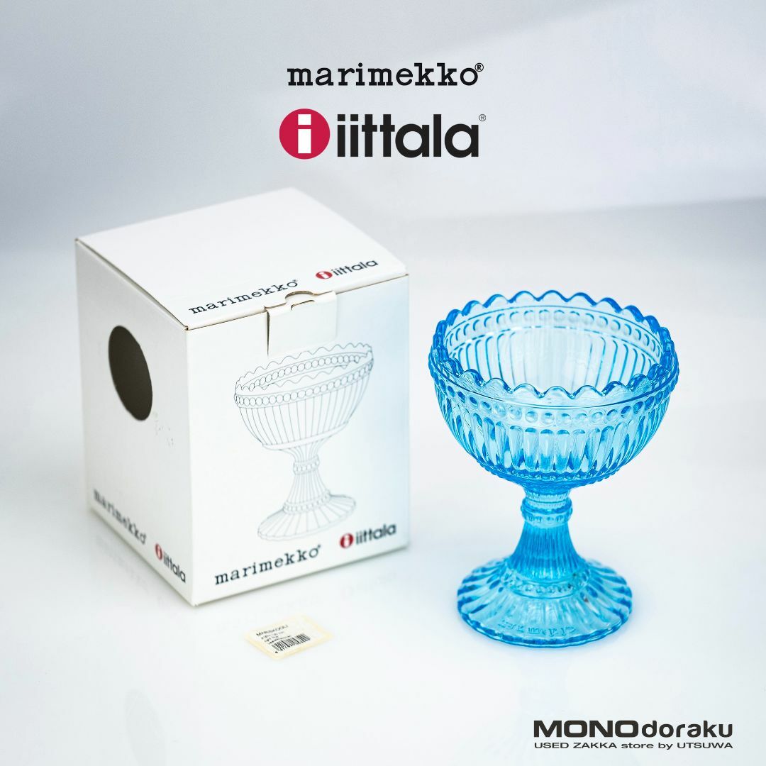 iittala(イッタラ)のイッタラ×マリメッコ マリボウル iittala x Marimekko Maribowl ライトブルー 廃番品 美品 インテリア/住まい/日用品のキッチン/食器(食器)の商品写真