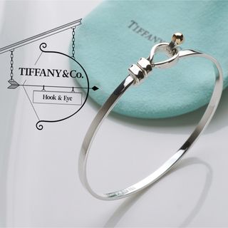 ティファニー(Tiffany & Co.)の極美品 TIFFANY ティファニー フック&アイ 925 750 バングル(ブレスレット/バングル)