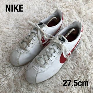 ナイキ(NIKE)のNIKEナイキレザーコルテッツ807471-103白×赤27.5cm(スニーカー)