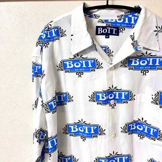 ★即完希少★BOTT Luxe Logo Rayon Shirt レーヨンシャツ