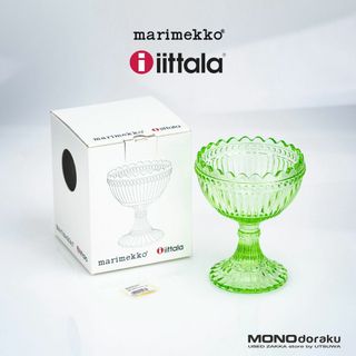 イッタラ(iittala)のイッタラ×マリメッコ マリボウル iittala x Marimekko Maribowl アップルグリーン 廃番品 美品(食器)