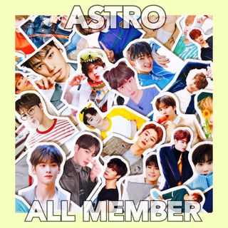 ASTRO アストロ ALLメンバー ver.① フレークシール シール(しおり/ステッカー)