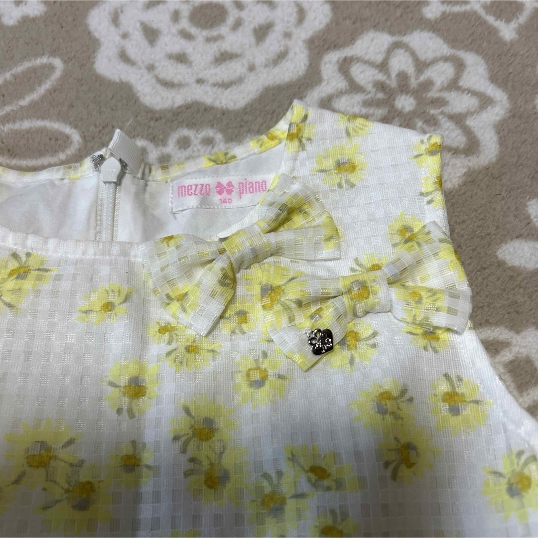 mezzo piano(メゾピアノ)のmezzo piano ノースリーブワンピース キッズ/ベビー/マタニティのキッズ服女の子用(90cm~)(ワンピース)の商品写真