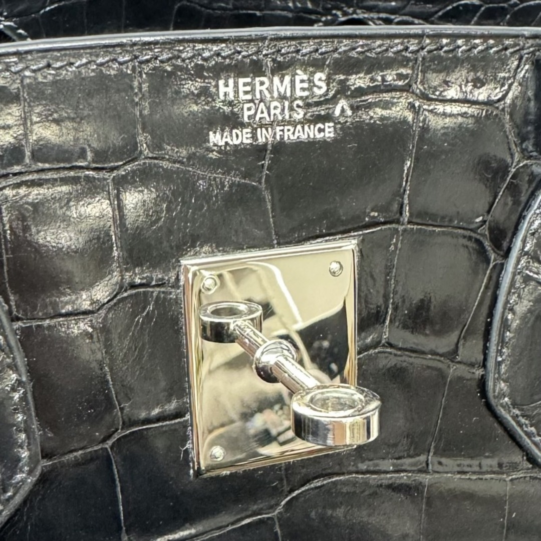 Hermes(エルメス)のエルメス HERMES バーキン35 バーキン 35 バッグ トートバッグ ポロサス クロコダイル ノワール ブラック 黒 ゴールド エキゾチック レディースのバッグ(トートバッグ)の商品写真