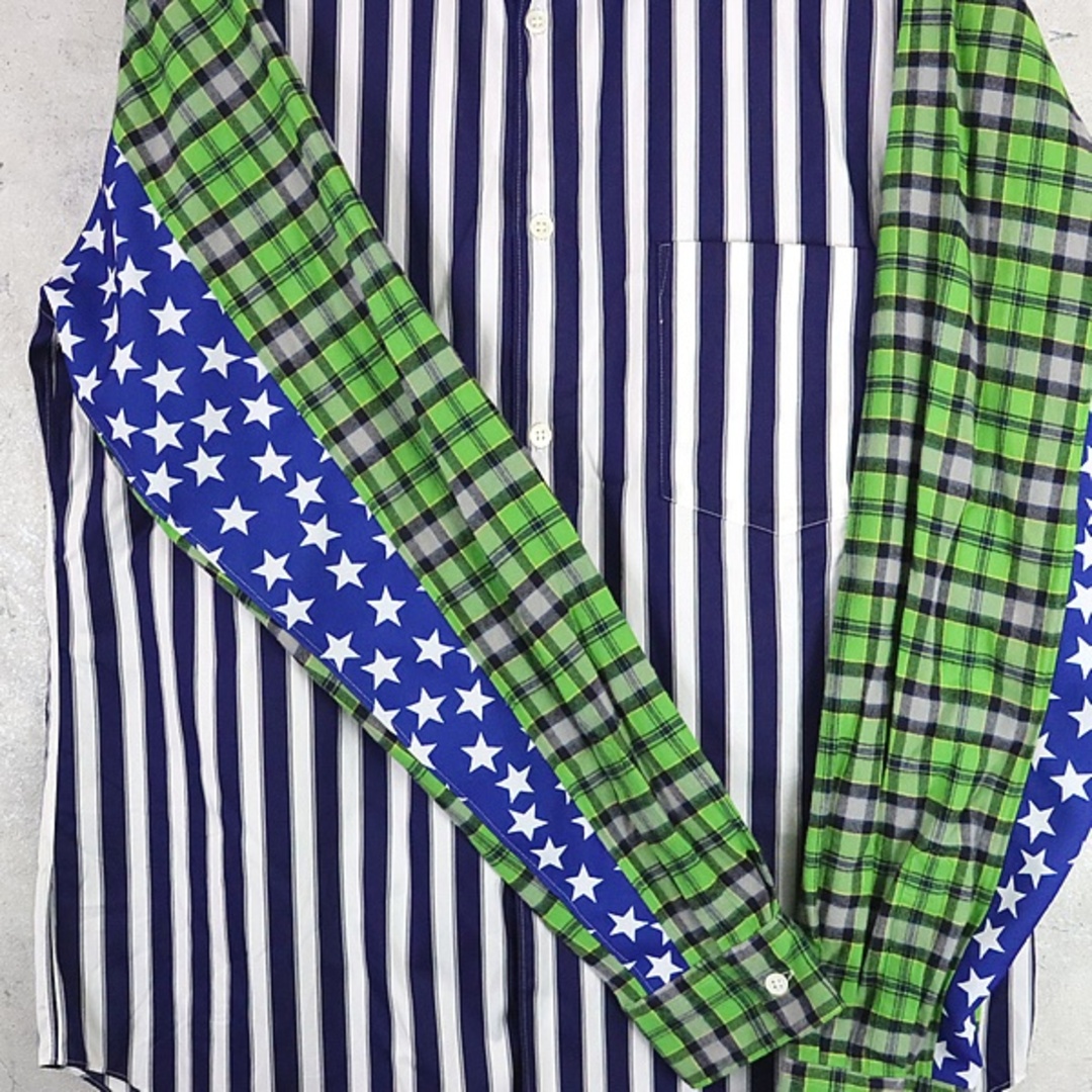 COMME des GARCONS HOMME PLUS(コムデギャルソンオムプリュス)の【広尾店】コムデギャルソンオムプリュス COMME DES GARÇONS HOMME PLUS クレイジーストライプチェックスターシャツ Size:L 【13426】 メンズのトップス(シャツ)の商品写真