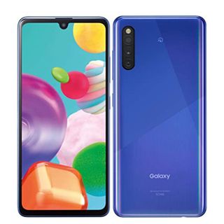 サムスン(SAMSUNG)の【中古】 SC-41A Galaxy A41 ブルー SIMフリー 本体 ドコモ ほぼ新品 スマホ ギャラクシー  【送料無料】 sc41abl9mtm(スマートフォン本体)