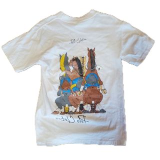 ポロクラブ(Polo Club)の【90sUSA製シングルステッチ】ヴィンテージTシャツ 両面プリント(Tシャツ/カットソー(半袖/袖なし))