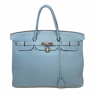 エルメス(Hermes)のエルメス HERMES バーキン40 バーキン 40 バッグ トートバッグ トゴ シエル ブルー 青 シルバー金具 ハンドバッグ(トートバッグ)